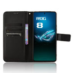 Til Asus ROG Phone 8 Pro 5G / 8 5G Magnetisk Telefoncover Diamant Tekstur Kortlommer Cover