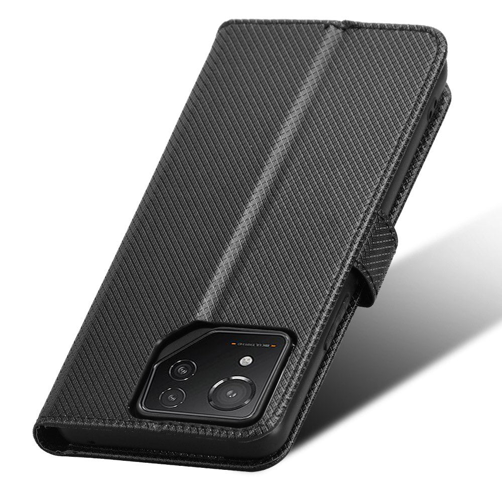 Til Asus ROG Phone 8 Pro 5G / 8 5G Magnetisk Telefoncover Diamant Tekstur Kortlommer Cover