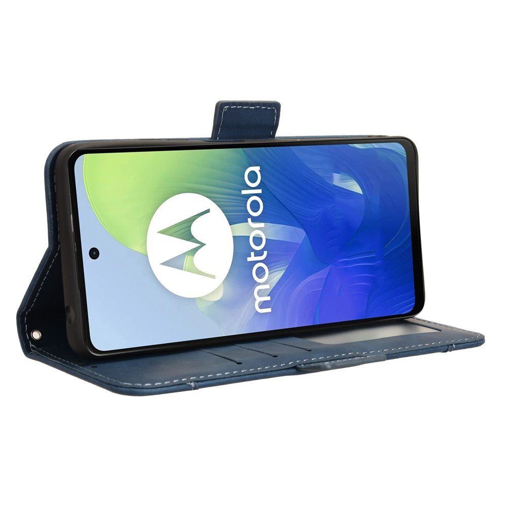 Motorola Moto G24 Power / E14 4G / G04 4G / G24 4G / G04s 4G Magnetiskt fodral i läder, korthållare, mobilskal