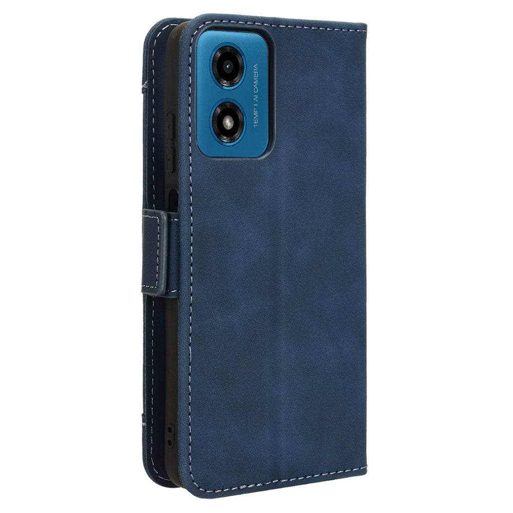 Motorola Moto G24 Power / E14 4G / G04 4G / G24 4G / G04s 4G Magnetiskt fodral i läder, korthållare, mobilskal