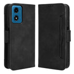 Motorola Moto G24 Power / E14 4G / G04 4G / G24 4G / G04s 4G Magnetiskt fodral i läder, korthållare, mobilskal