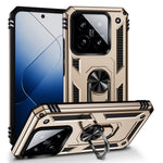For Xiaomi 14 Drop-proof Case PC+TPU Phone Back Cover with Ring Kickstand