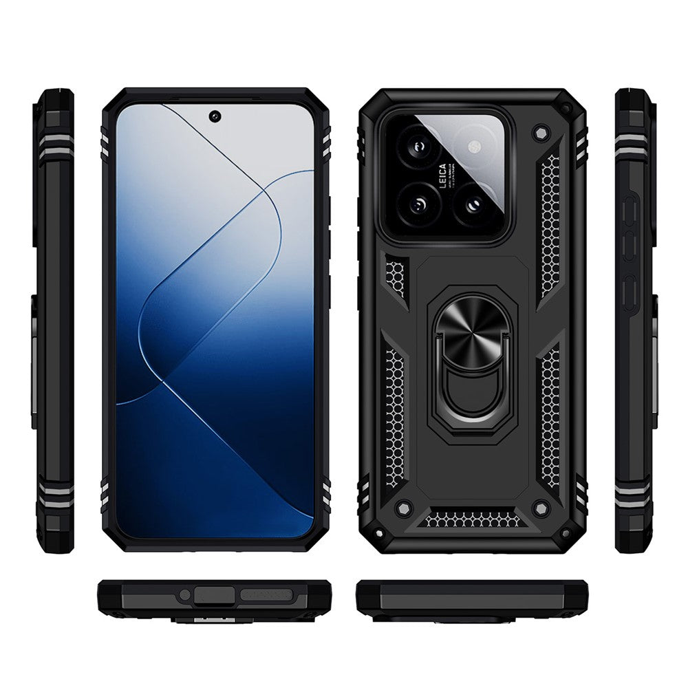 For Xiaomi 14 Pro Case Kickstand PC+TPU Shockproof Phone Cover Protector