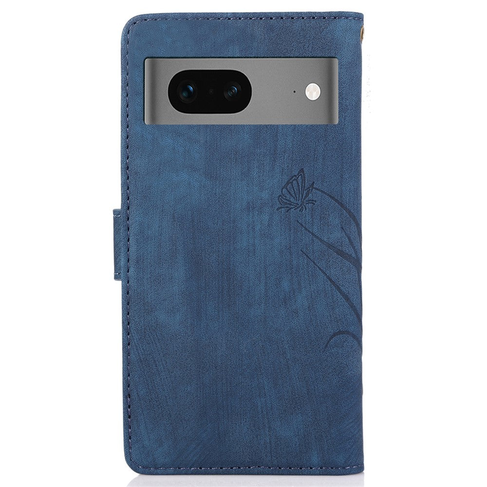 Til Google Pixel 8a Cover med rem Pung Flip PU-læder