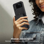 For Samsung Galaxy Z Flip4 5G Crossbody Phone Case RFID Blocking Card Holder Cover