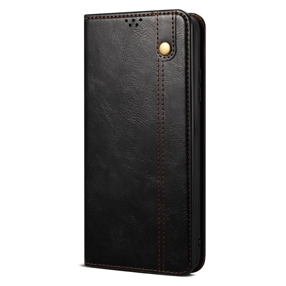For Oppo Find X7 5G PU Leather Phone Case Waxy Crazy Horse Texture Protective Cover