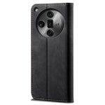 For Oppo Find X7 Ultra Leather Phone Case Jeans Cloth Texture Protective Cover