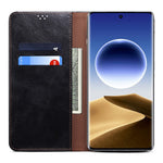 Oppo Find X7 Ultra plånboksfodral i läder med vaxig galen häststruktur