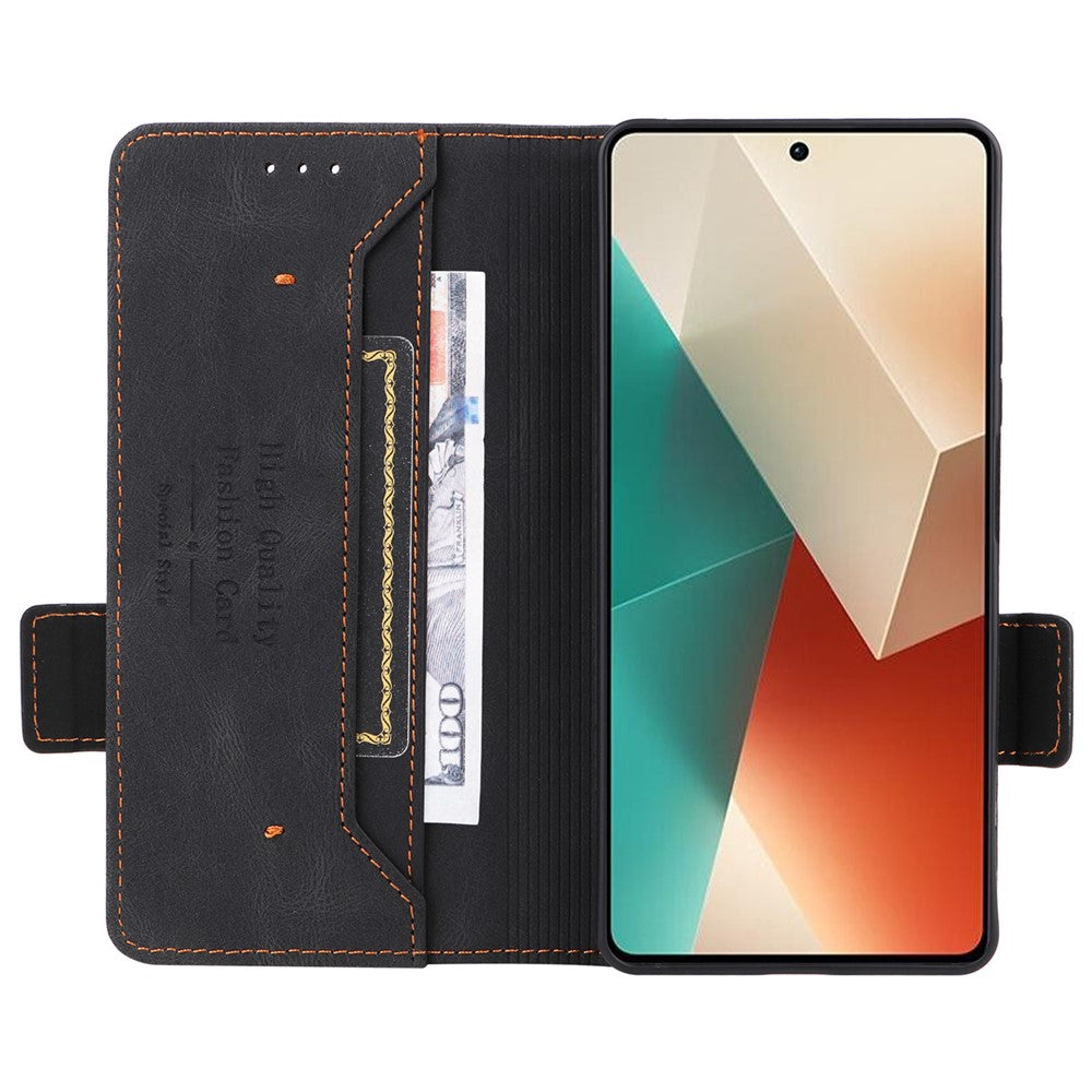 For Xiaomi Redmi Note 13 5G / Note 13 5G (China) Case Wallet PU Leather Flip Phone Cover