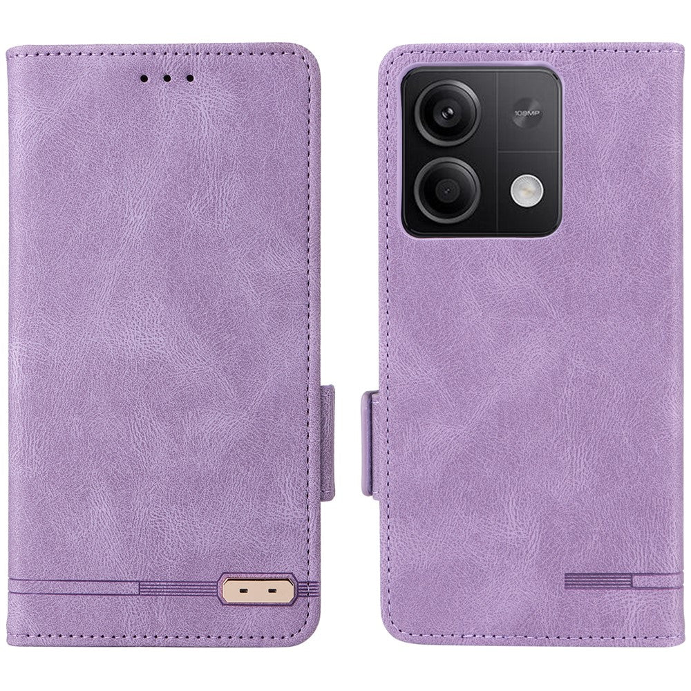 Xiaomi Redmi Note 13 5G / Note 13 5G (Kina) Plånboksfodral i PU-läder med fällbart skydd för mobilen