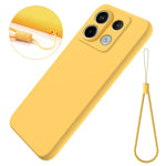 For Xiaomi Redmi Note 13 Pro 5G / Poco X6 5G Case Liquid Silicone Phone Cover Anti-Scratch Fiber Lining
