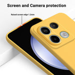 For Xiaomi Redmi Note 13 Pro 5G / Poco X6 5G Case Liquid Silicone Phone Cover Anti-Scratch Fiber Lining