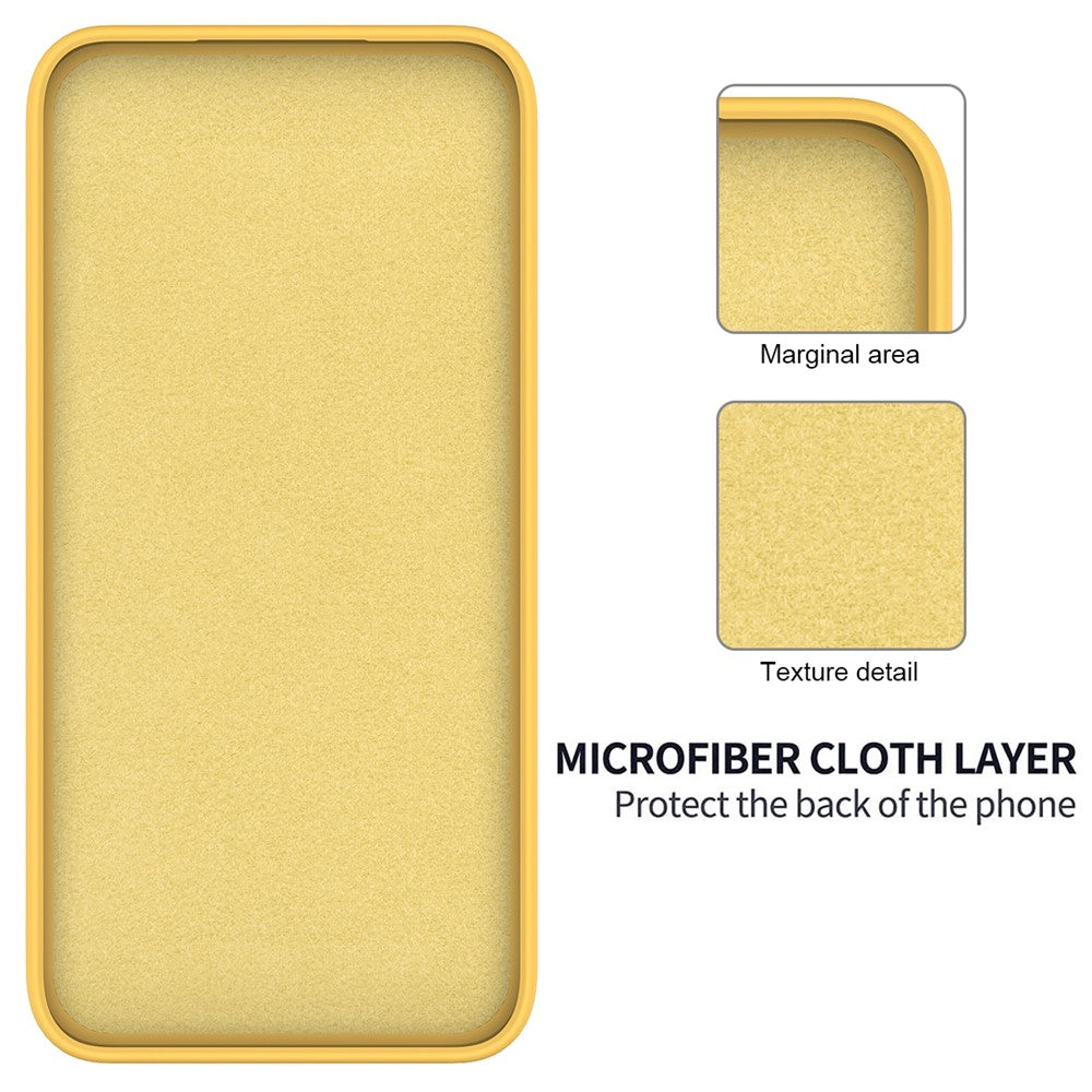 For Xiaomi Redmi Note 13 Pro 5G / Poco X6 5G Case Liquid Silicone Phone Cover Anti-Scratch Fiber Lining