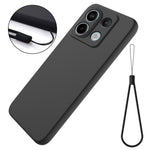 For Xiaomi Redmi Note 13 Pro 5G / Poco X6 5G Case Liquid Silicone Phone Cover Anti-Scratch Fiber Lining