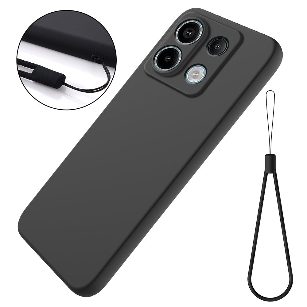 For Xiaomi Redmi Note 13 Pro 5G / Poco X6 5G Case Liquid Silicone Phone Cover Anti-Scratch Fiber Lining