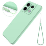 For Xiaomi Redmi Note 13 Pro 5G / Poco X6 5G Case Liquid Silicone Phone Cover Anti-Scratch Fiber Lining