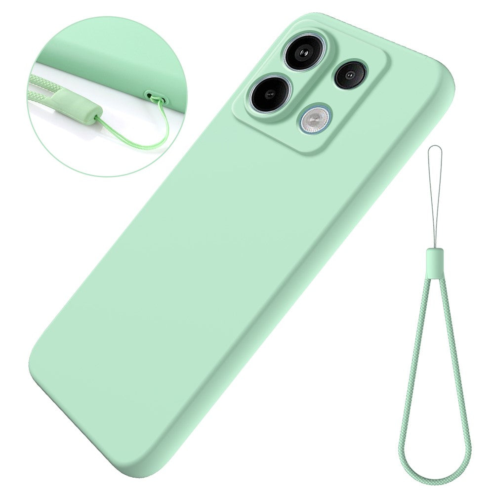 For Xiaomi Redmi Note 13 Pro 5G / Poco X6 5G Case Liquid Silicone Phone Cover Anti-Scratch Fiber Lining