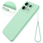 For Xiaomi Redmi Note 13 5G / Note 13 5G (China) Case Liquid Silicone Slim Protective Phone Cover with Strap