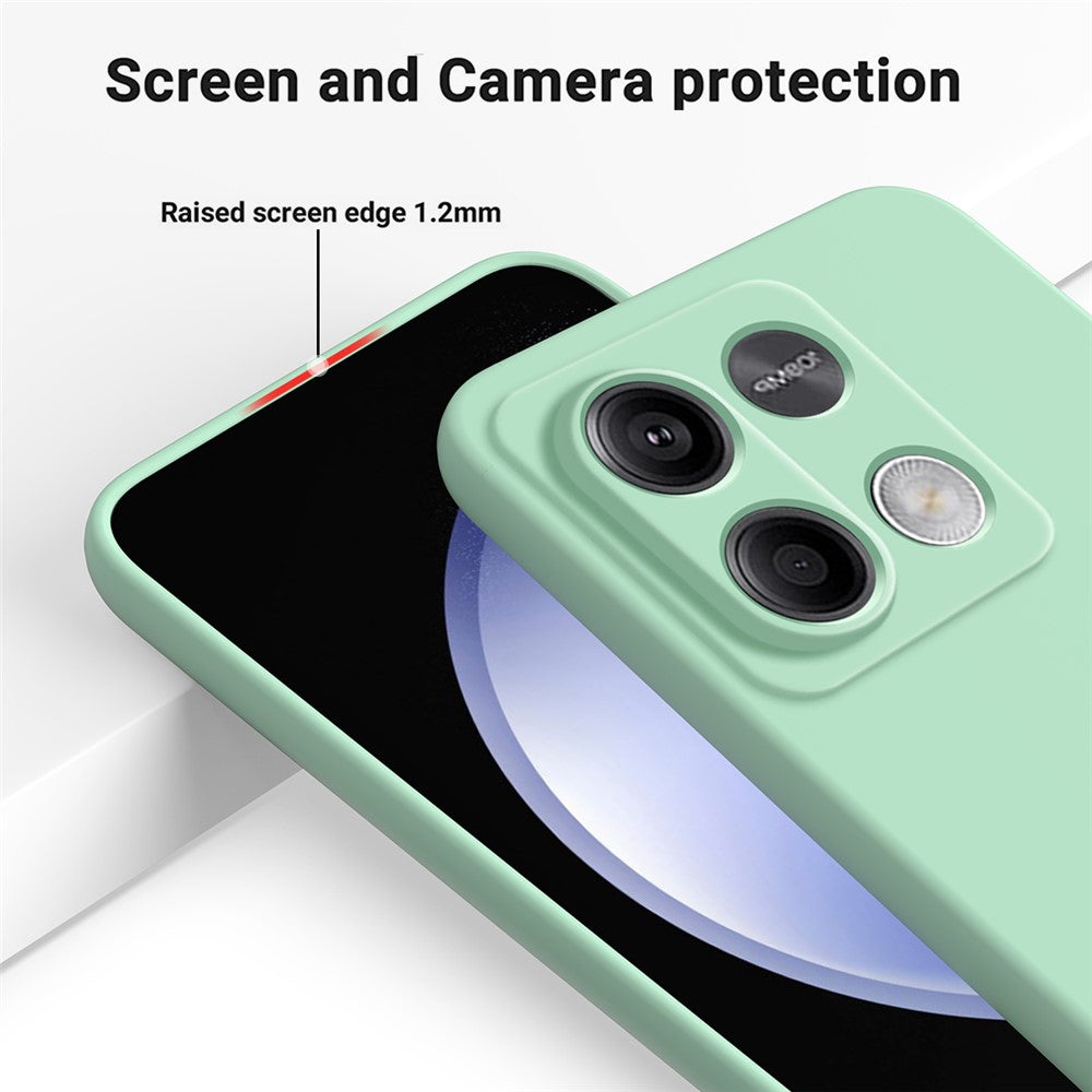 For Xiaomi Redmi Note 13 5G / Note 13 5G (China) Case Liquid Silicone Slim Protective Phone Cover with Strap