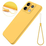 For Xiaomi Redmi Note 13 5G / Note 13 5G (China) Case Liquid Silicone Slim Protective Phone Cover with Strap