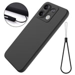For Xiaomi Redmi Note 13 5G / Note 13 5G (China) Case Liquid Silicone Slim Protective Phone Cover with Strap