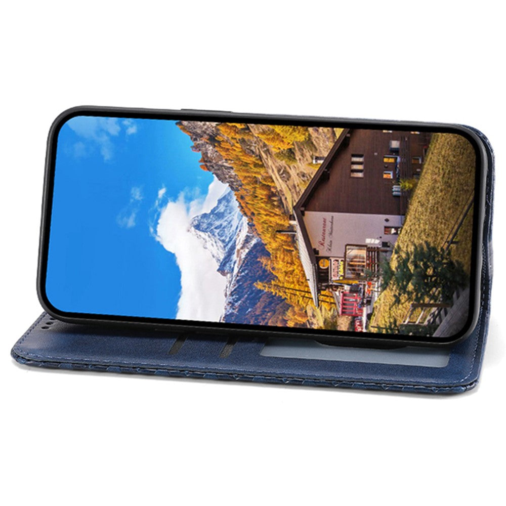 For Xiaomi Redmi Note 13 Pro+ 5G Leather Case Wallet Flip Cover Rhombus Pattern