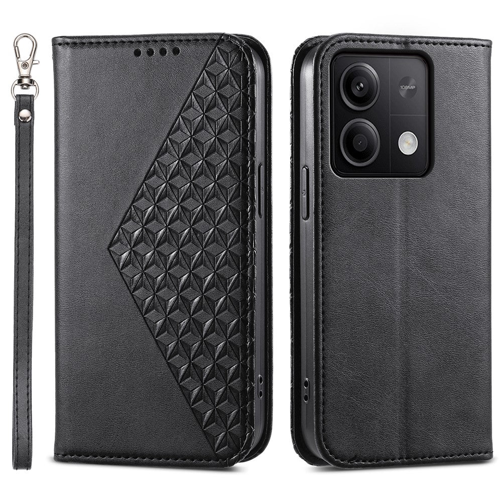 For Xiaomi Redmi Note 13 5G / Note 13 5G (China) Case with Hand Strap Wallet Leather Cover