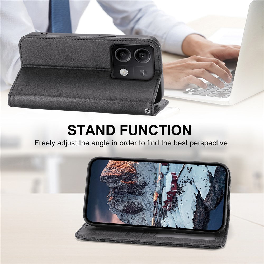 For Xiaomi Redmi Note 13 5G / Note 13 5G (China) Case with Hand Strap Wallet Leather Cover