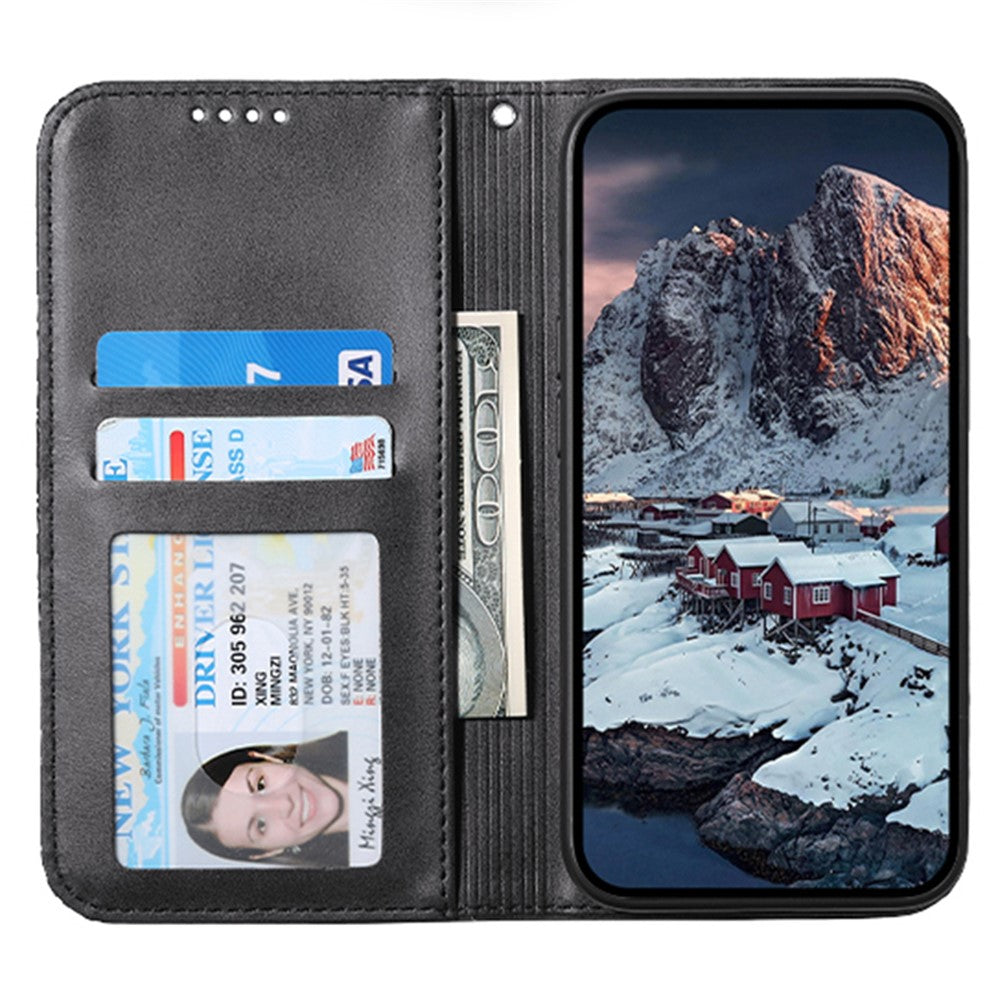 For Xiaomi Redmi Note 13 Pro 5G / Poco X6 5G Case Wallet Magnetic Leather Cover Rhombus Pattern