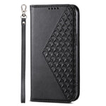 For Xiaomi Redmi Note 13 Pro 5G / Poco X6 5G Case Wallet Magnetic Leather Cover Rhombus Pattern