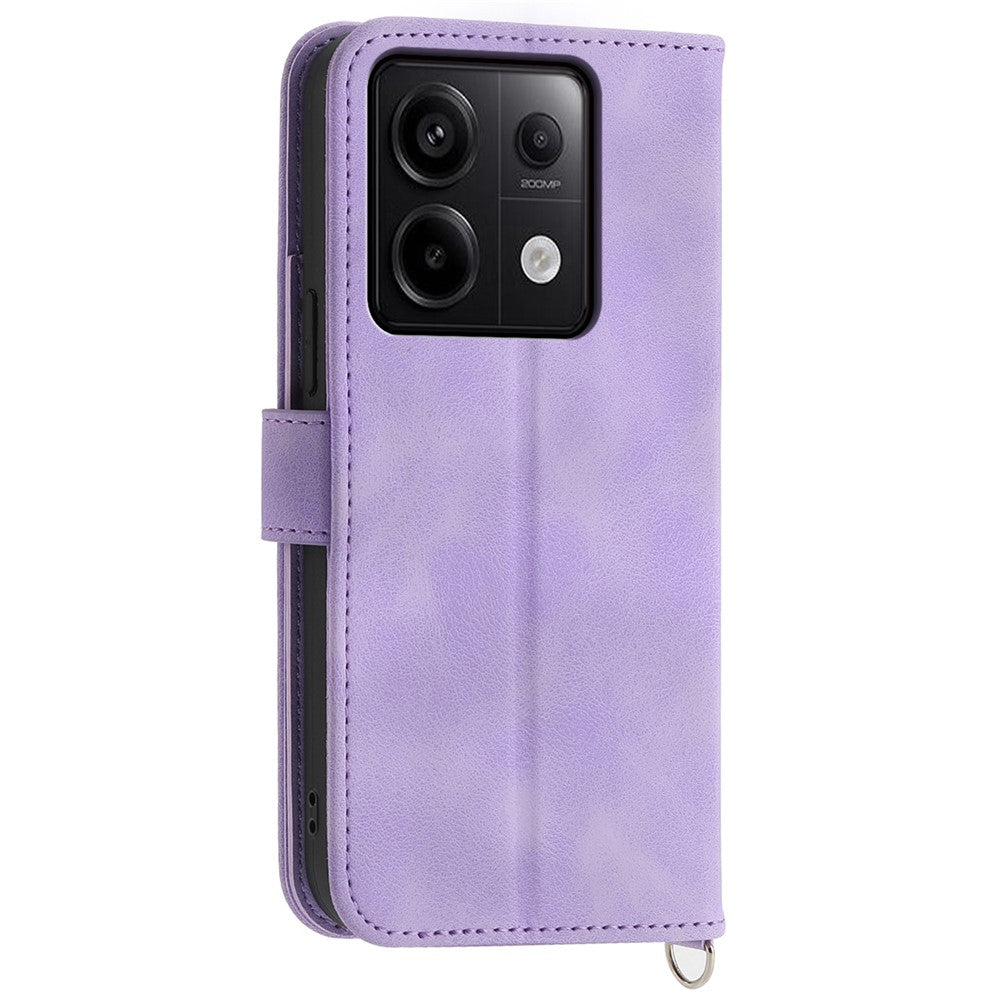 For Xiaomi Redmi Note 13 Pro 5G / Poco X6 5G Case Multi Card Slots PU Leather Cover Flower Pattern
