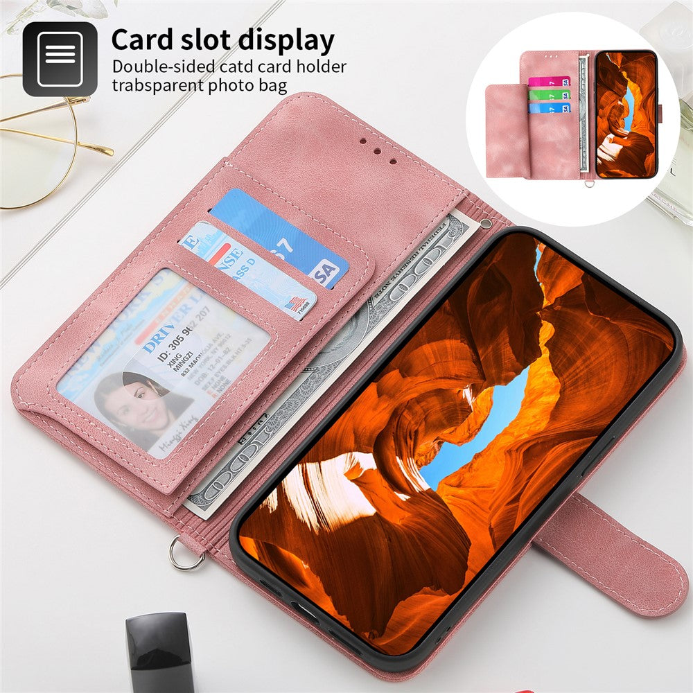 Xiaomi Redmi Note 13 5G / Note 13 5G (Kina) Läderfodral med 2 remmar