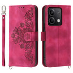 For Xiaomi Redmi Note 13 5G / Note 13 5G (China) Leather Phone Case with 2 Straps