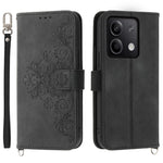 Xiaomi Redmi Note 13 5G / Note 13 5G (Kina) Läderfodral med 2 remmar