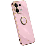 XINLI For Xiaomi Redmi Note 13 Pro 5G / Poco X6 5G Case TPU Phone Back Cover Electroplating Edge with Kickstand