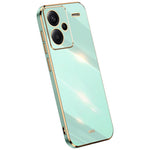 XINLI För Xiaomi Redmi Note 13 Pro+ 5G Mjukt TPU-skal Galvaniserat Stötsäkert mobilskydd