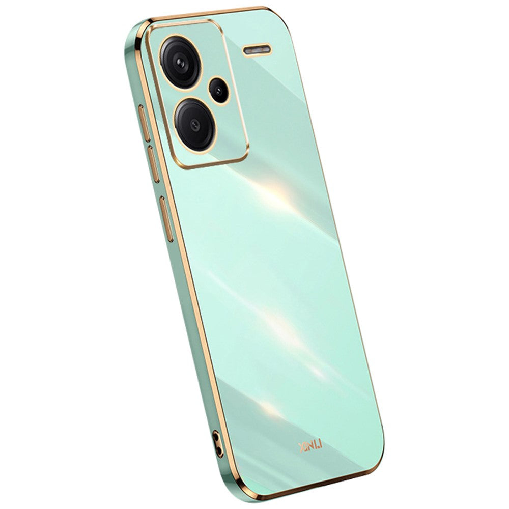 XINLI För Xiaomi Redmi Note 13 Pro+ 5G Mjukt TPU-skal Galvaniserat Stötsäkert mobilskydd