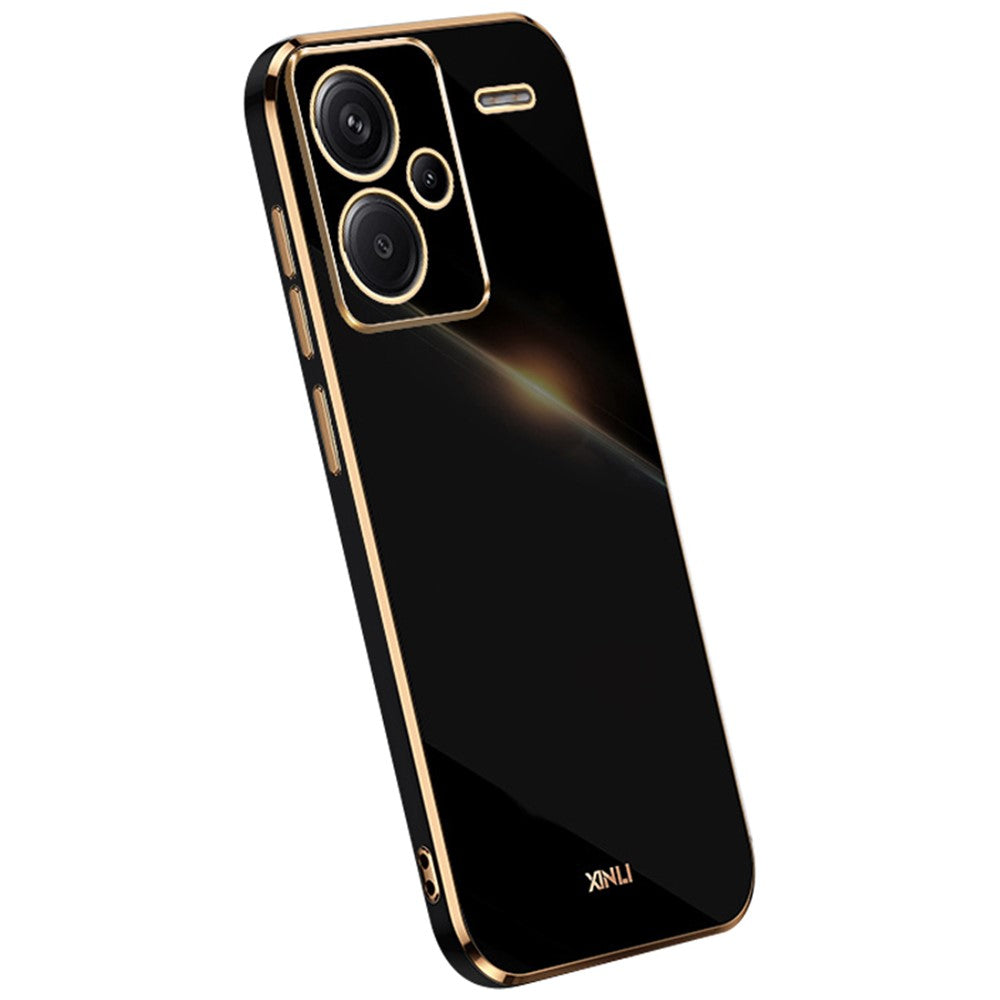 XINLI For Xiaomi Redmi Note 13 Pro+ 5G  Soft TPU Case Electroplating Shockproof Phone Cover