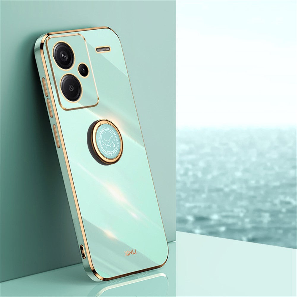XINLI-cover til Xiaomi Redmi Note 13 Pro+ 5G med ringholder, TPU-bagside til mobiltelefon