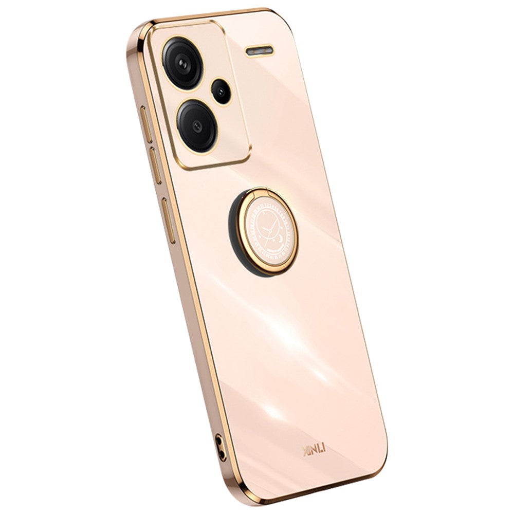 XINLI For Xiaomi Redmi Note 13 Pro+ 5G Case with Ring Kickstand TPU Phone Back Cover