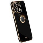XINLI For Xiaomi Redmi Note 13 5G TPU Case Kickstand Electroplated Phone Cover Protector