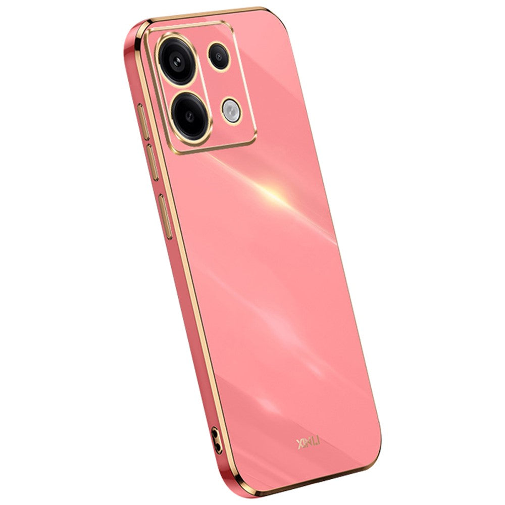 XINLI För Xiaomi Redmi Note 13 Pro 5G / Poco X6 5G Bakskal Galvaniserad TPU Reptåligt mobilskal