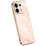 XINLI För Xiaomi Redmi Note 13 Pro 5G / Poco X6 5G Bakskal Galvaniserad TPU Reptåligt mobilskal