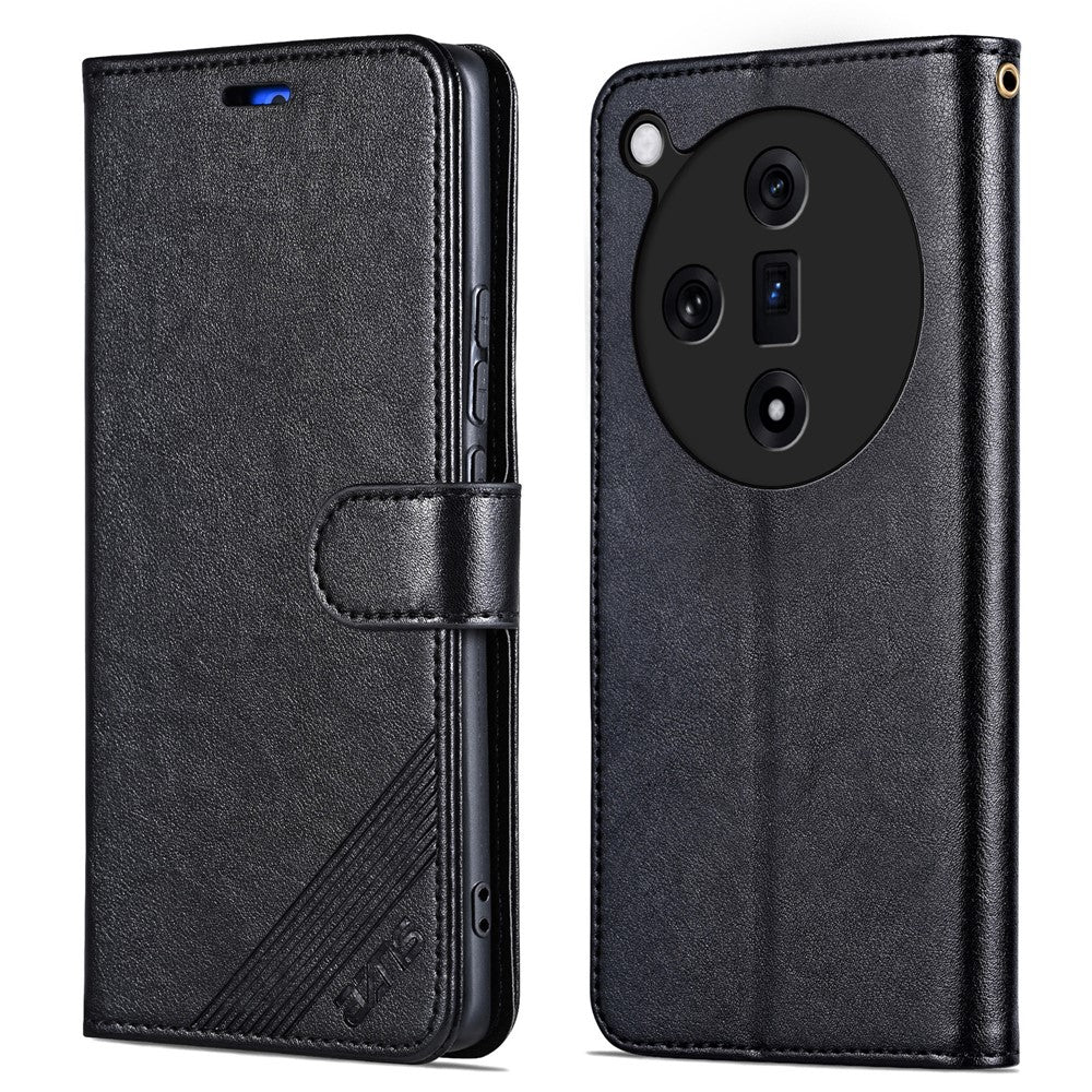 AZNS For Oppo Find X7 5G Leather Case TPU Inner Shell Flip Phone Cover