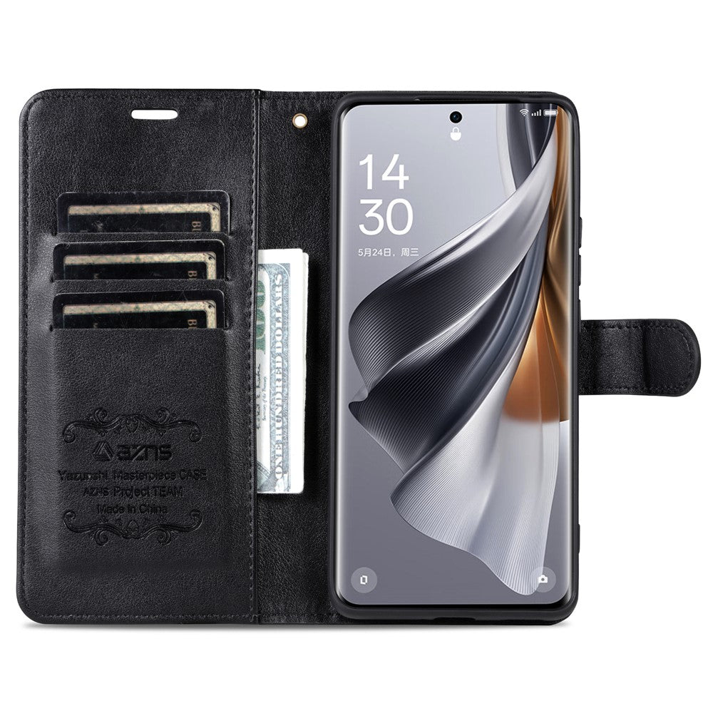 AZNS For Oppo Find X7 5G Leather Case TPU Inner Shell Flip Phone Cover