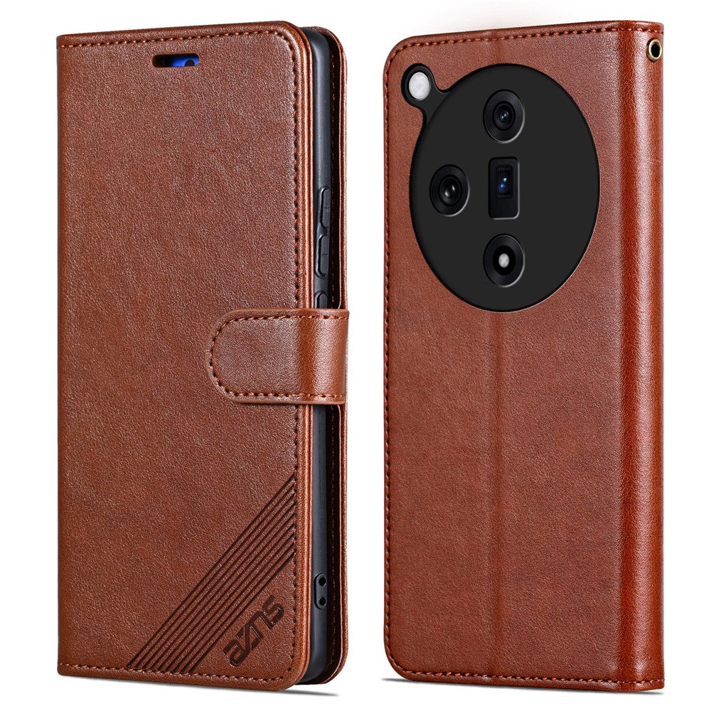 AZNS For Oppo Find X7 5G Leather Case TPU Inner Shell Flip Phone Cover