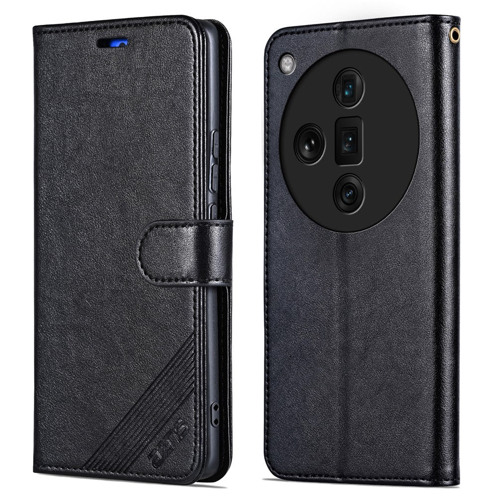 AZNS For Oppo Find X7 Ultra Leather Case Flip Wallet Phone Stand Shockproof Cover