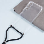Til Samsung Galaxy A35 5G Cover Forstærket Hjørne Klart Telefoncover med Snor