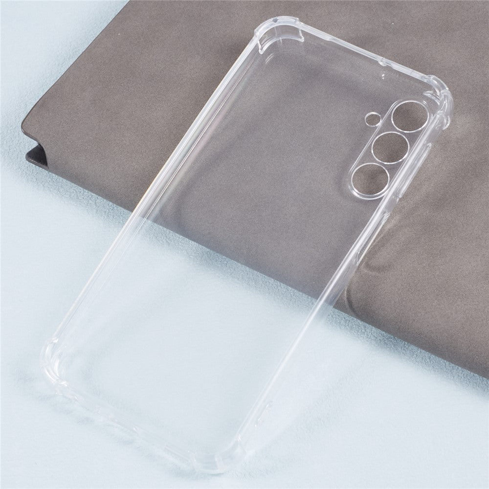 For Samsung Galaxy A24 4G (162.1 x 77.6 x 8.3mm) Clear Case Enhanced Four Corner TPU Protective Cover