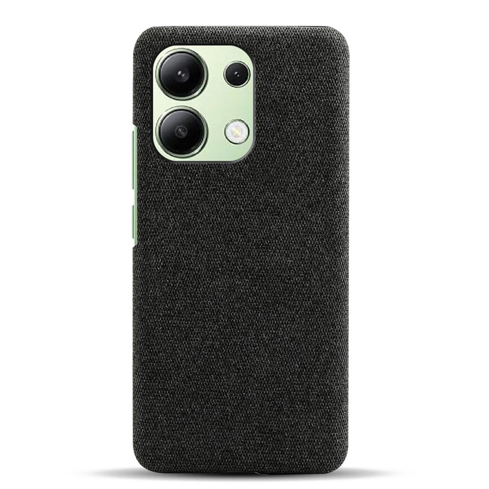 For Xiaomi Redmi Note 13 4G Phone Case Hard PC+Cloth Anti-slip Cover